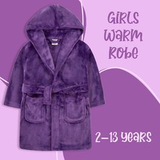 Kids Girls Plain Dressing Robe