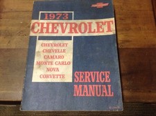 Car manual -  1973 Chevrolet