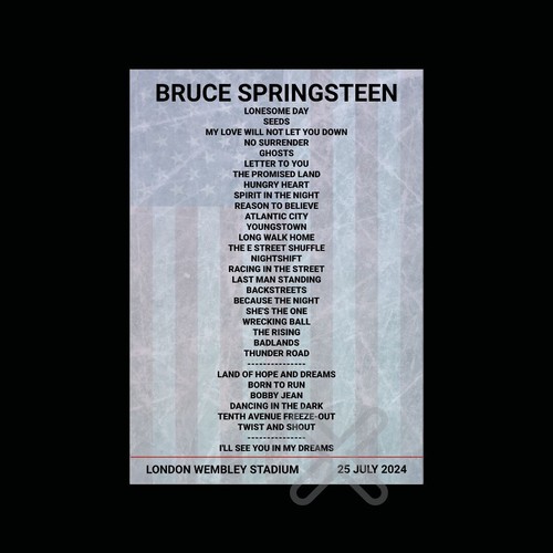 Bruce springsteen wembley 25 - bruce,