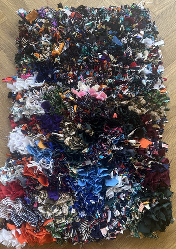 Rag rug hand made malawi - rug, in