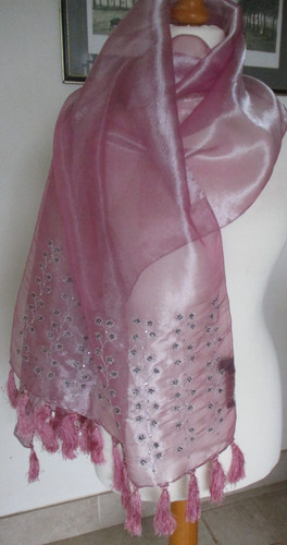 New frangi pink sheer shawl - frangi,