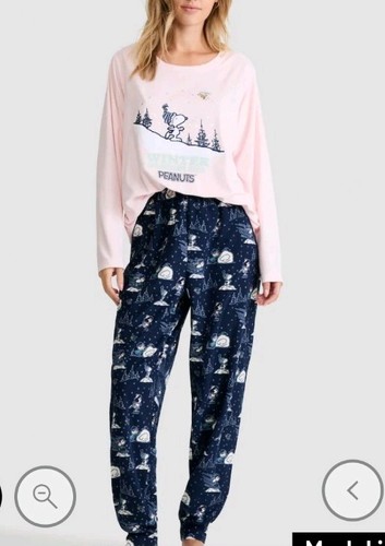 Ladies fleecy snoopy pjs size - ladies,