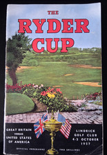 Rare 1957 Ryder Cup Lindrick
