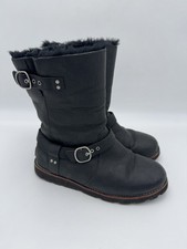 UGG Shoes Women's 7 Australia Noira Waterproof Shearling Boot Brown 1001733