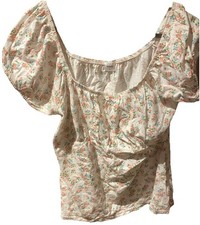 Women’s White Cotton Puff