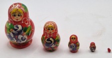 Set x 5 Wood Russian Hand