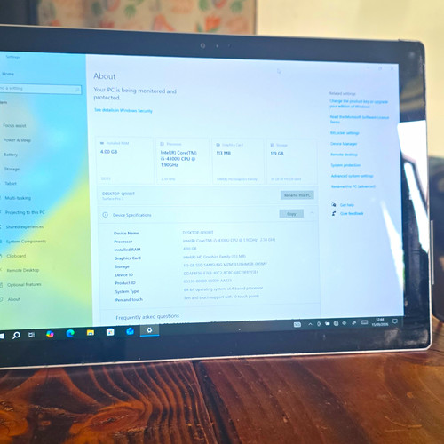 Microsoft surface pro 12in - 3,