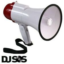 Megaphone Handheld Very Loud 20w - Pistol Grip with Wrist Strap - Red/White