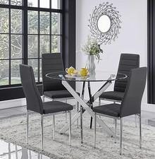 Modern 100cm round glass - modern,
