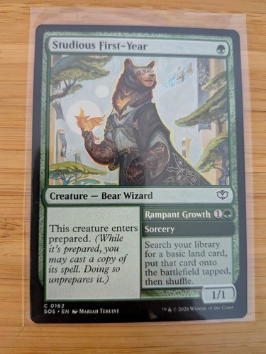 Mtg studious first year - studious, first-year