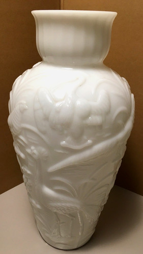 Gillinder large milk glass