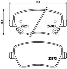 Brake pads 086 - 086, brembo