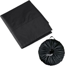 Waterproof Spare Wheel Cover With Handle Tyre Protector Bag 65cm Diameter Black