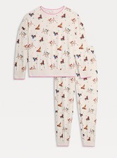 Ladies Ex M&S Pure Cotton Printed Festive Christmas Pyjama Set S M L XL
