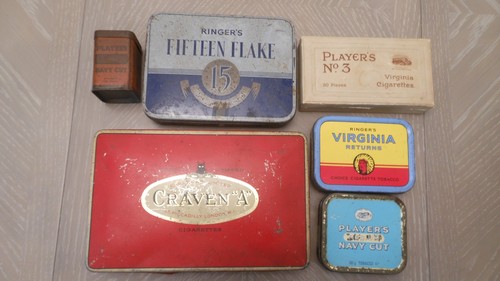 Vintage tobacco tins packets - tobacco,