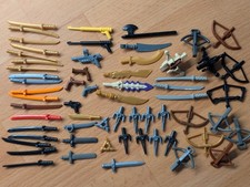 LEGO Bundle of Weapons x61 parts - katanas, swords, nunchucks, bows, guns