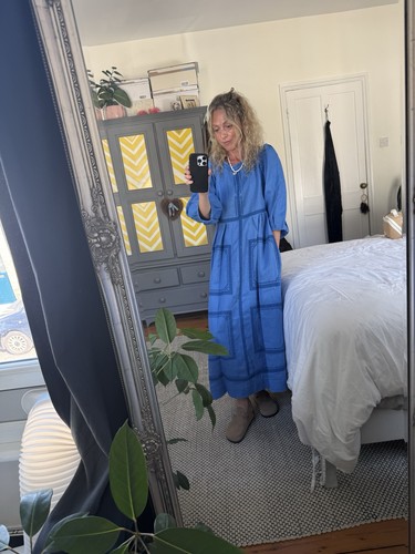 Wrap london blue - london, linen