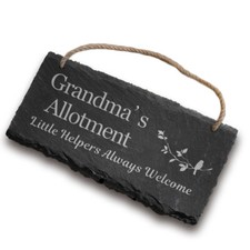 Personalised Hanging Plaques Custom Engraved Garden Sign Man Cave Shed Allotment