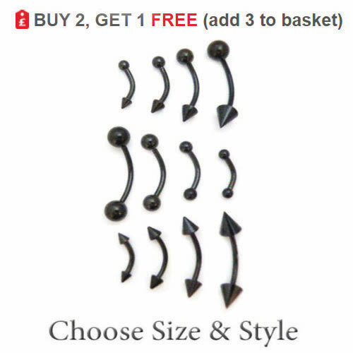 Curved eyebrow bar barbell - curved,
