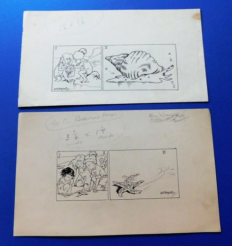 Two original ink artwork - two,