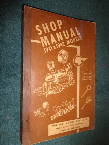 1941 1942 pontiac shop book - pontiac,