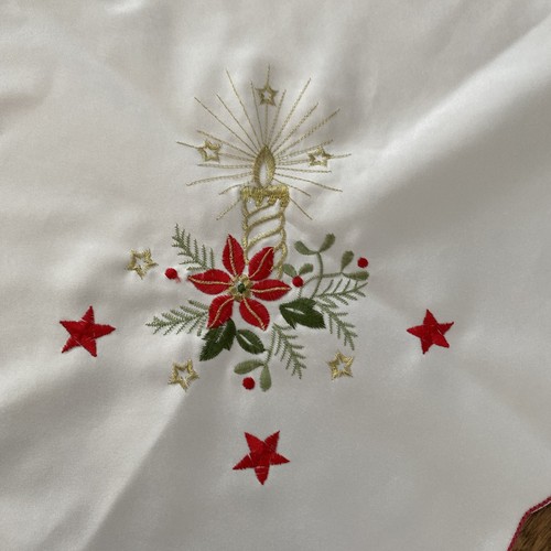 Christmas vintage embroidered