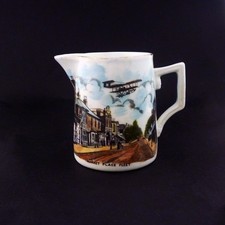 Rare Antique Pioneer Aviation Biplane Porcelain Jug c.1913 – Fleet, Hampshire