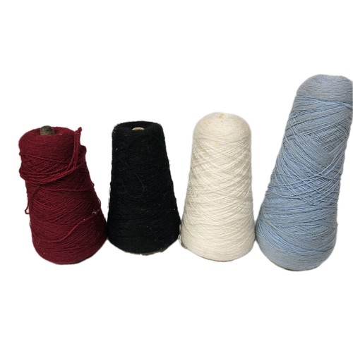 Knitting wool yarn cone cream - wool,