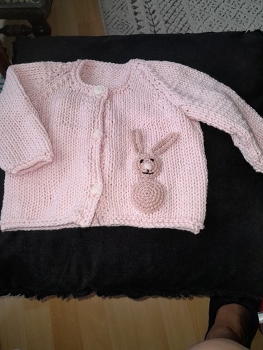 Hand knitted baby cardigan - baby,