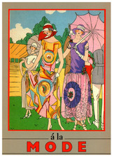 Vintage Postcard Art Deco