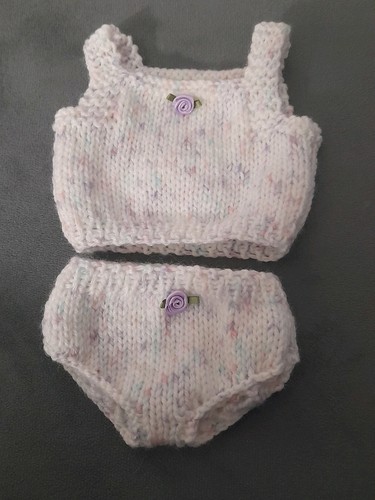 Hand knitted dolls - hand, underwear