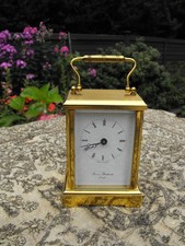 Vintage Thomas Braithwaite Nice Brass Carriage Clock 1.070g Works Well