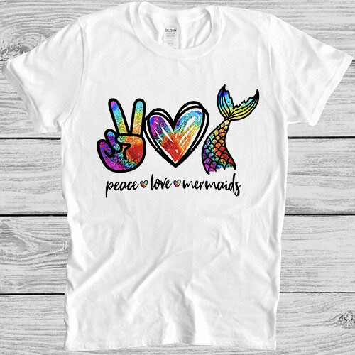 Peace love mermaid lesbian - lesbian, gay