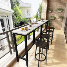 Slate Marble Bar Table Breakfast Dining Table Bistro Cafe Dining Outdoor Balcony