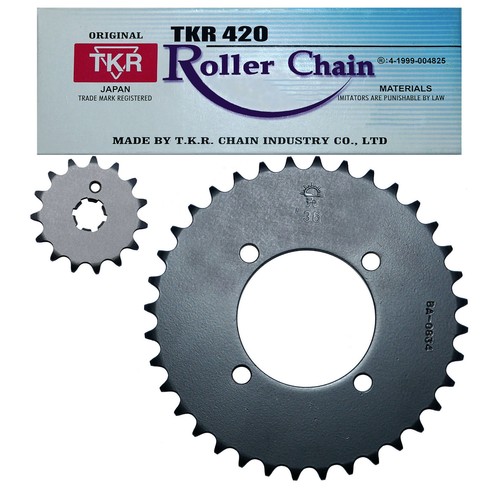 Yamaha yb100 chain sprocket - chain, &
