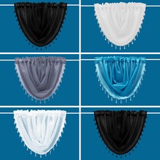 Crystal beaded voile swags - voile, all