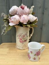 Pretty White & Pink Floral Mug