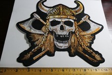 Viking Skull Patch  Motorcycle