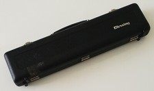 Blessing Flute Hard Case ~ Black Moulded Vinyl + Velvet Lining - Empty Case 21E.