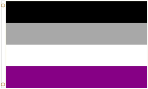 Asexual pride polyester flag - flag,