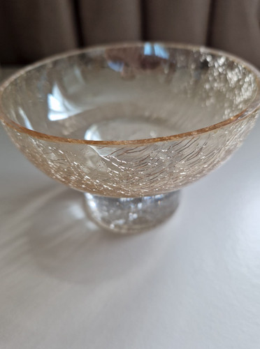 Hand blown crackle art glass - hand,