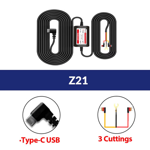 Car dash cam - cam, wire