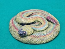 Vintage Hand Painted Stone Snake Ornament