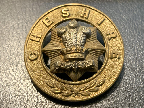 Essex regiment helmet - regiment, plate