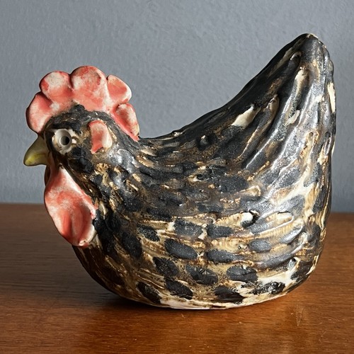 Studio pottery chicken - pottery,