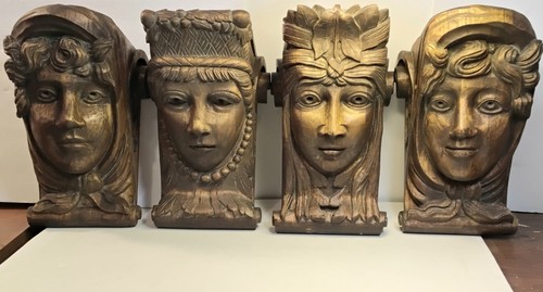 Antique hand carved wood - 4,