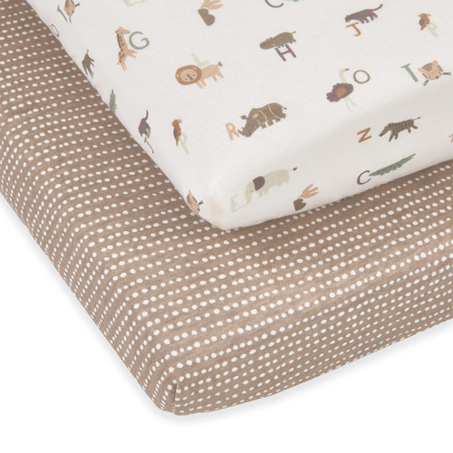Cot fitted sheets puggle - puggle, wild
