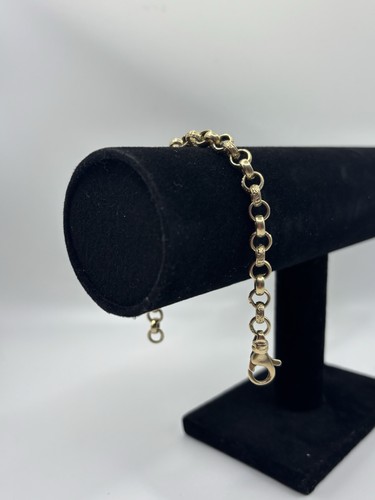 9ct gold belcher - belcher, bracelet