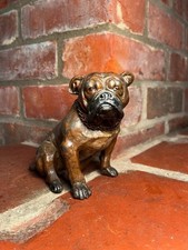 19th Century Austrian Cold Painted Spelter Table Lighter Formed As A Bulldog