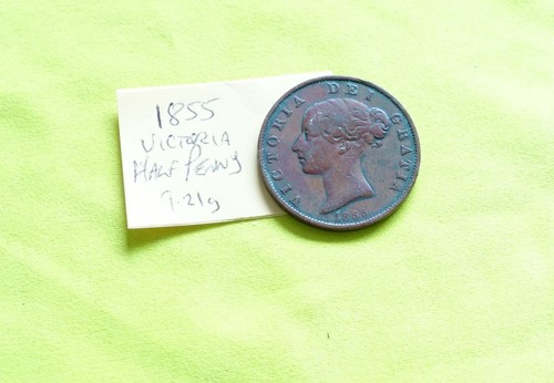 1855 half penny - 1855,